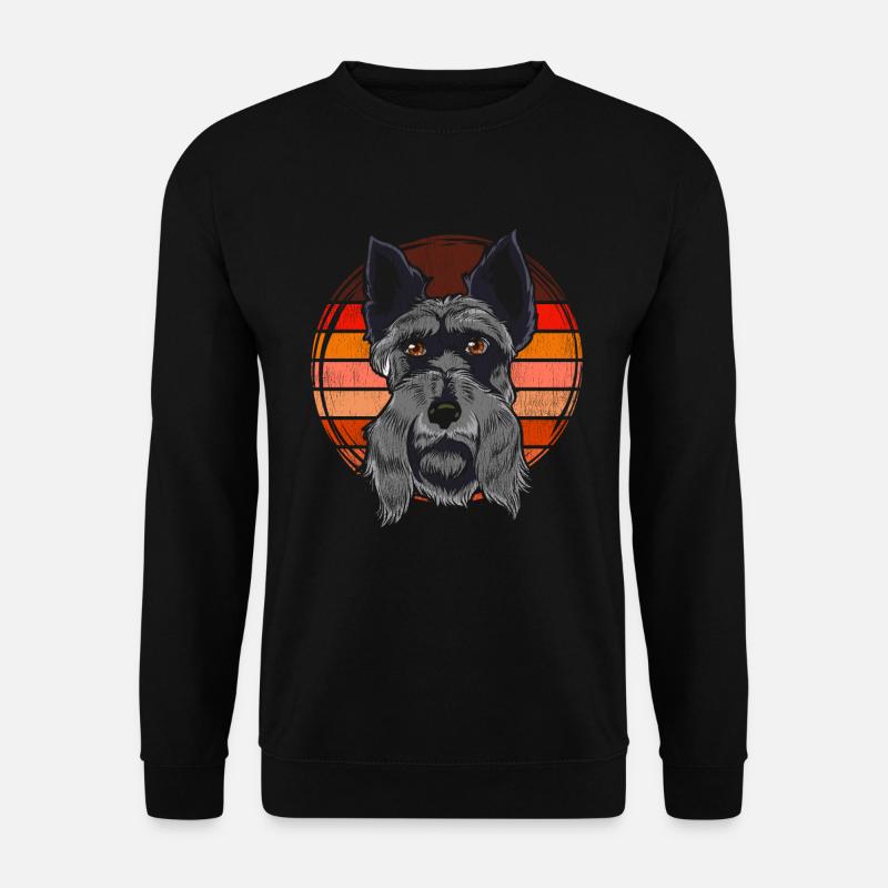 Retro Scottish Terrier - Unisex Sweatshirt - black