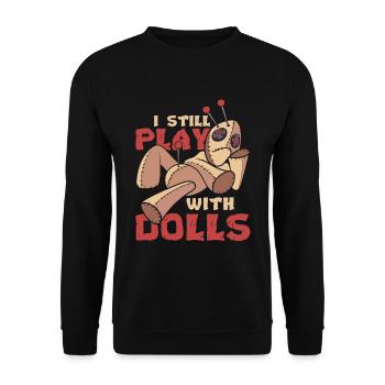 Voodoo Spell Wicca Witchcraft Drôle Voodoo Doll - Sweat-shirt Unisexe - noir - Devant - Alina (178cm) & Michal (187cm)