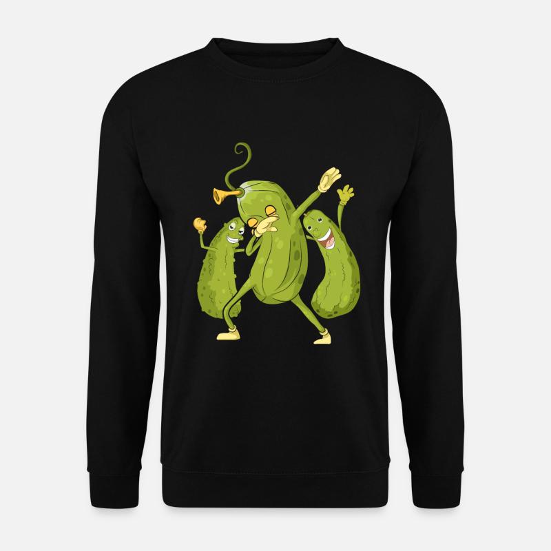 Saures Gürkchen Gemüse Geschenk Dabbing Gurke - Unisex Pullover - Schwarz