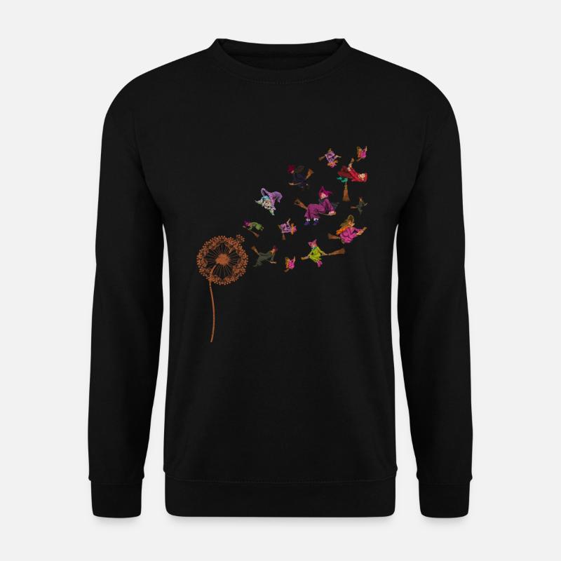 Creepy Witches Gift Dandelion Halloween - Unisex Sweatshirt - black