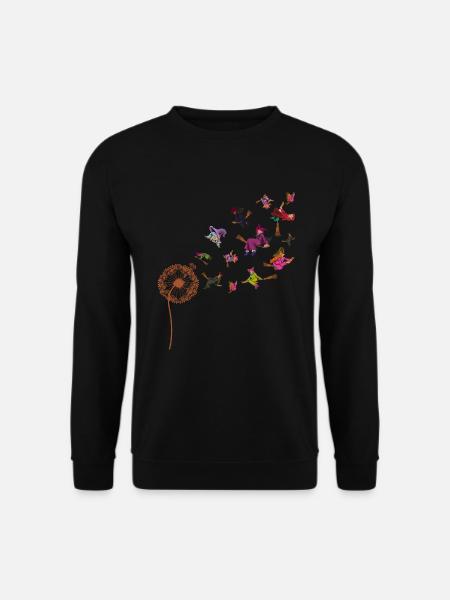 Witches Gift Creepy Dandelion Halloween - Unisex Sweatshirt - black