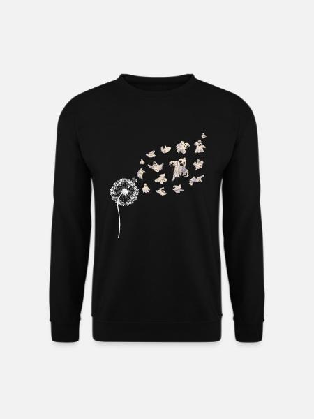 Pusteblume Gruseliges Geister Geschenk Halloween - Unisex Pullover - Schwarz