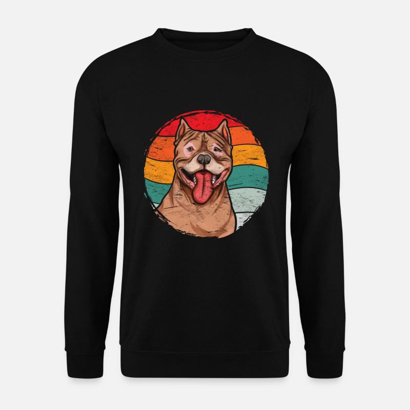 Retro Pitbull - Unisex Pullover - Schwarz