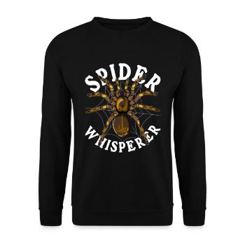 Tarentules Whisperer Arachnide Cadeau Araignée - Sweat-shirt Unisexe - noir - Devant - Alina (178cm) & Michal (187cm)