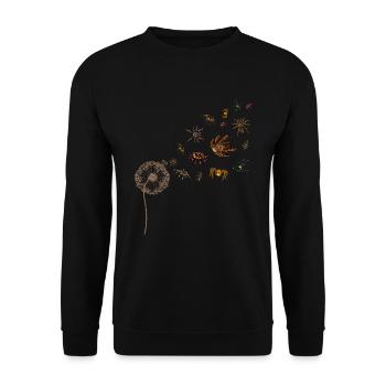 Tarentule Tarentule Cadeau Pissenlit Araignée - Sweat-shirt Unisexe - noir - Devant - Alina (178cm) & Michal (187cm)