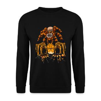 Tarentule Tarentule Arachnide Cadeau Araignée - Sweat-shirt Unisexe - noir - Devant - Alina (178cm) & Michal (187cm)