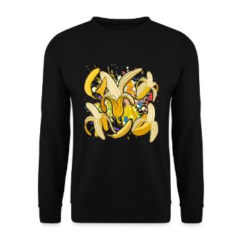 Dabbing Fruit Fruit Gift Dab Bananas - Sweat-shirt Unisexe - noir - Devant - Alina (178cm) & Michal (187cm)