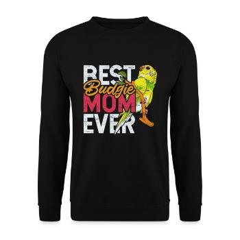 Meilleur oiseau-cadeau de la fête des mères de la fête des mères perruche - Sweat-shirt Unisexe - noir - Devant - Alina (178cm) & Michal (187cm)