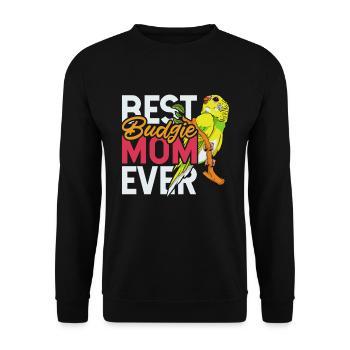 Meilleur oiseau Cadeau de fête des mères Budgie - Sweat-shirt Unisexe - noir - Devant - Alina (178cm) & Michal (187cm)