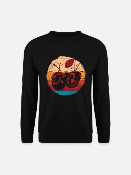 Cerise rétro - Sweat-shirt Unisexe - noir