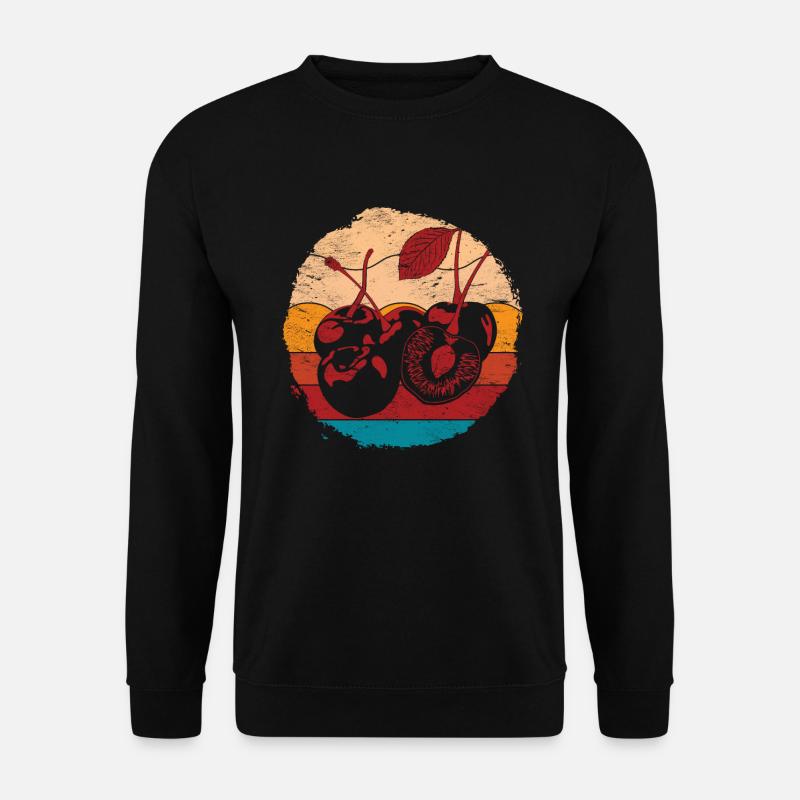 Retro Cherry - Unisex Sweatshirt - black