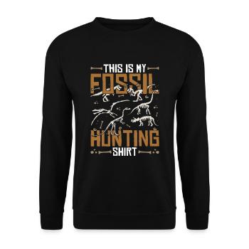 Paléontologue Fossiles Chasse Cadeau Paléontologie - Sweat-shirt Unisexe - noir - Devant - Alina (178cm) & Michal (187cm)