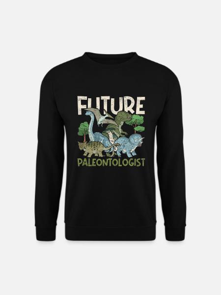Zukünftiger Paläontologe Dino Paläontologie - Unisex Pullover - Schwarz