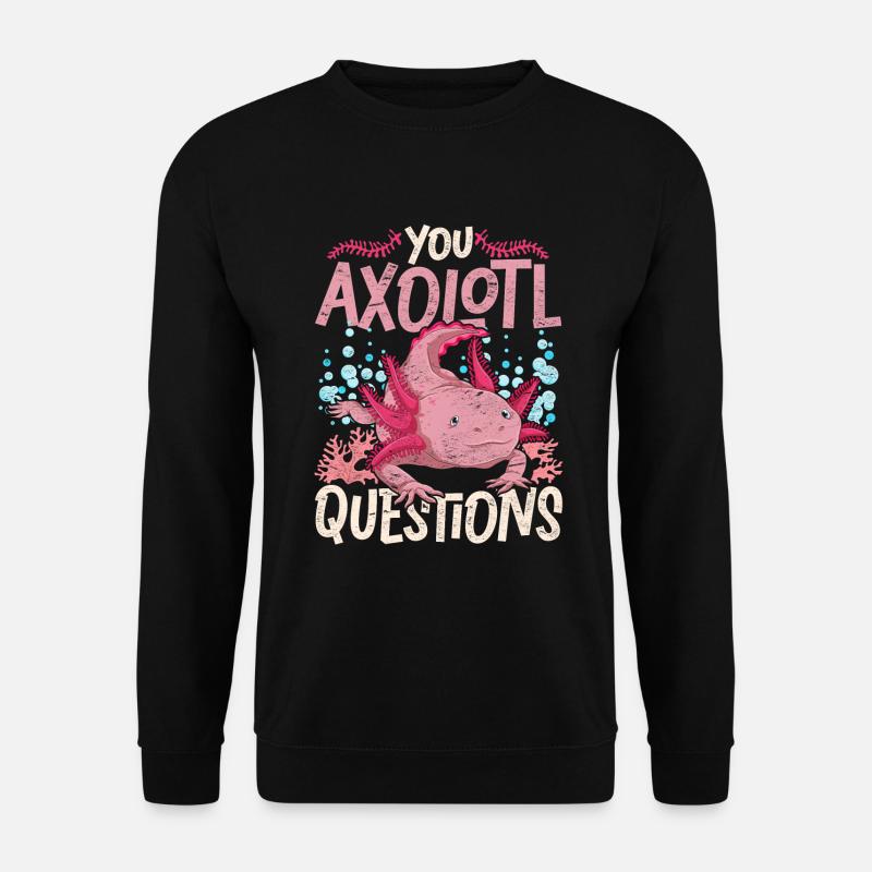Amphibian Salamander Gift Funny Axolotl - Unisex Sweatshirt - black
