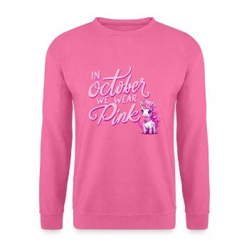 Cancer Du Sein Octobre Rose Ruban Licorne - Sweat-shirt Unisexe - rose - Devant