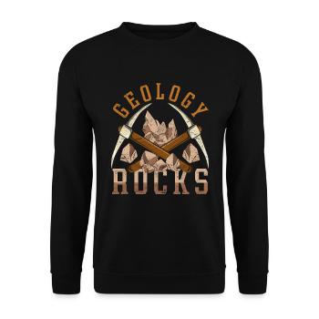 Géologie Roches Géologue Drôle de cadeau Géologie - Sweat-shirt Unisexe - noir - Devant - Alina (178cm) & Michal (187cm)