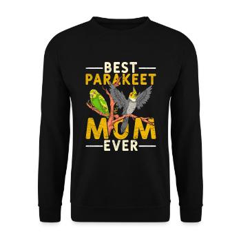 Beste Sittich Mama Muttertag Geschenk Sittich - Unisex Pullover - Schwarz - Vorne - Alina (178cm) & Michal (187cm)