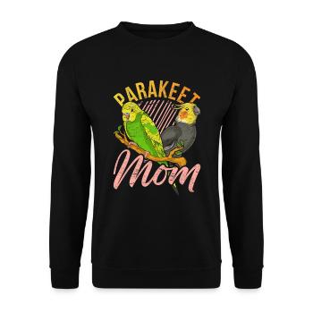 Perruche Maman Oiseau Cadeau de la fête des mères Perruche - Sweat-shirt Unisexe - noir - Devant - Alina (178cm) & Michal (187cm)