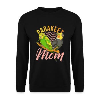 Vogelliebhaber Mama Muttertag Geschenk Sittich - Unisex Pullover - Schwarz - Vorne - Alina (178cm) & Michal (187cm)