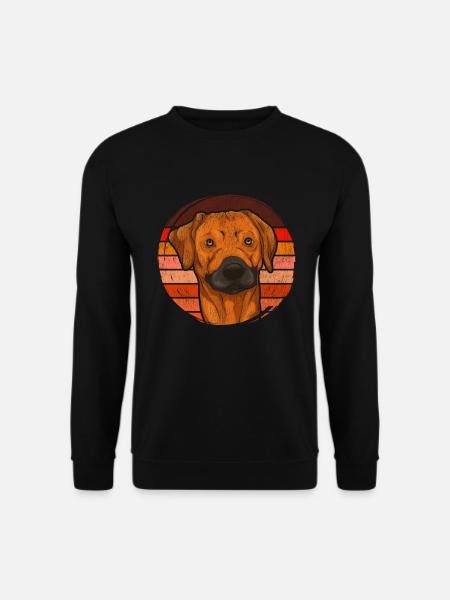 Retro Rhodesian Ridgeback - Unisex Pullover - Schwarz