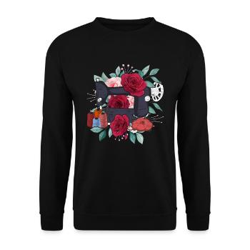 Es ist gerade keine gute Zeit für eine Laufmasche - Unisex Pullover - Schwarz - Vorne - Alina (178cm) & Michal (187cm)