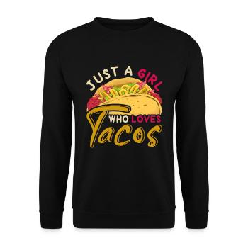 Taco cadeau mexicain pour fille de restauration rapide - Sweat-shirt Unisexe - noir - Devant - Alina (178cm) & Michal (187cm)