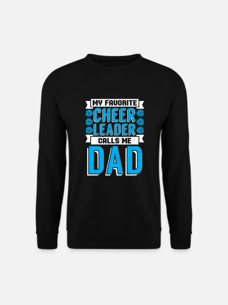 Sport Mein liebster Cheerleader nennt mich Papa - Unisex Pullover - Schwarz