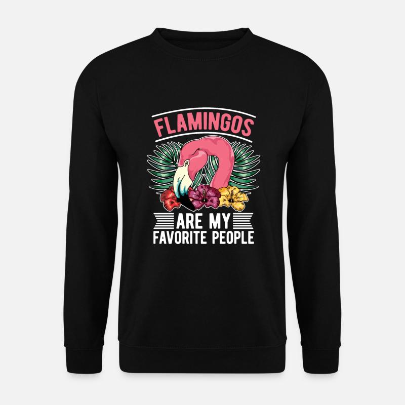 Tropischer Vogel Tier Geschenk Lustiges Flamingo - Unisex Pullover - Schwarz