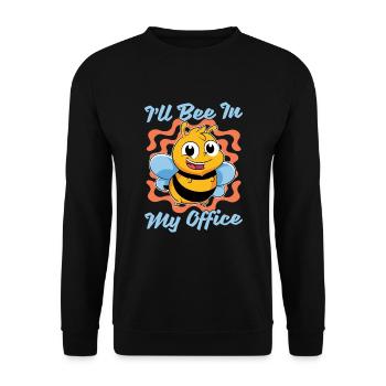 Insect Cute Bees Gift Funny Beekeeper - Unisex Sweatshirt - black - Front - Alina (178cm) & Michal (187cm)