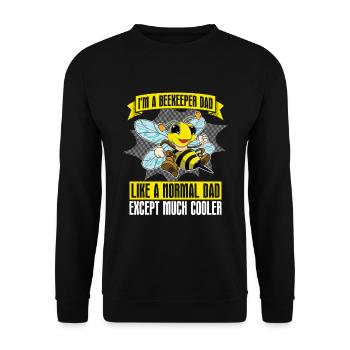 Apiculteur papa insecte fête des pères cadeau abeille apiculteur - Sweat-shirt Unisexe - noir - Devant - Alina (178cm) & Michal (187cm)