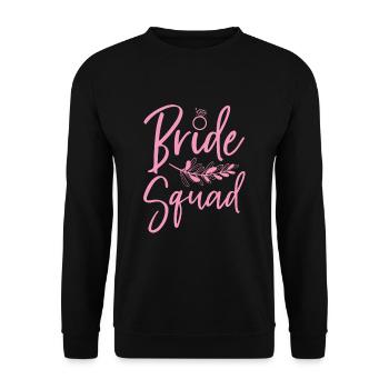 Team Braut Paar Heiraten Geschenk Hochzeit Braut - Unisex Pullover - Schwarz - Vorne - Alina (178cm) & Michal (187cm)