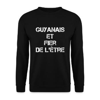 Guyanais Et Fier De L'ëtre Cadeau - Sweat-shirt Unisexe - noir - Devant - Alina (178cm) & Michal (187cm)