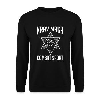 Étoile de David Israël artiste martial cadeau Krav Maga - Sweat-shirt Unisexe - noir - Devant - Alina (178cm) & Michal (187cm)