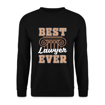 Meilleur avocat de tous les temps Avocat de cadeau juridique - Sweat-shirt Unisexe - noir - Devant - Alina (178cm) & Michal (187cm)
