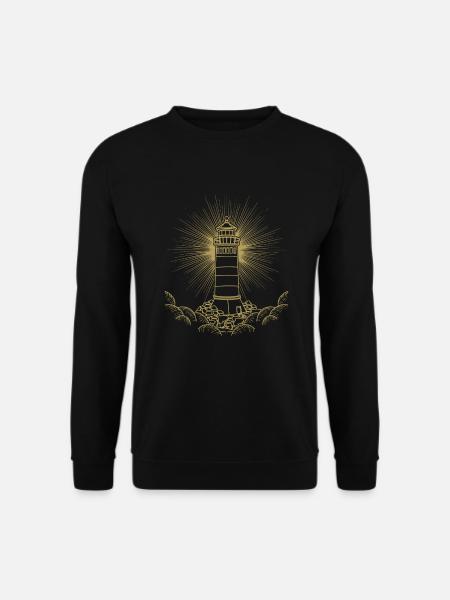 Leuchtturmliebhaber Geschenk Ozean Leuchtturm - Unisex Pullover - Schwarz