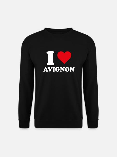 I Love Avignon Gift Tourism - Unisex Sweatshirt - black