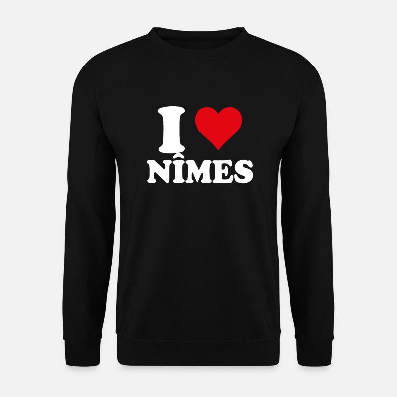 Ich liebe Nîmes Geschenktourismus - Unisex Pullover - Schwarz