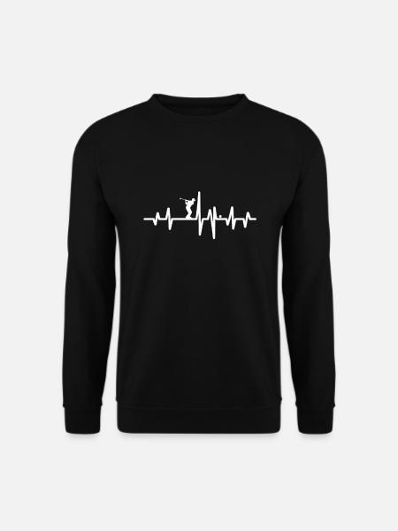 Golfeur Humour Cadeau Golf Rythme Cardiaque - Sweat-shirt Unisexe - noir