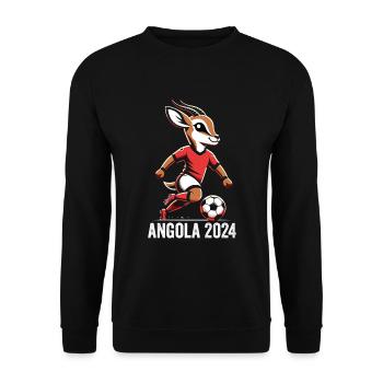 Angola 2024 Maillot Antilope Angolais Football - Sweat-shirt Unisexe - noir - Devant - Alina (178cm) & Michal (187cm)