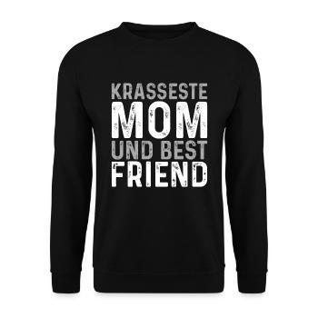 Maman cadeau fête des mères anniversaire maman - Sweat-shirt Unisexe - noir - Devant - Alina (178cm) & Michal (187cm)