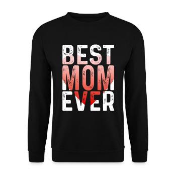 Mom Gift Mother's Day Birthday Mom - Unisex Sweatshirt - black - Front - Alina (178cm) & Michal (187cm)