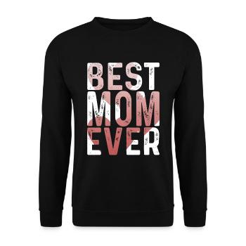 Mom Gift Mother's Day Birthday Mom - Unisex Sweatshirt - black - Front - Alina (178cm) & Michal (187cm)