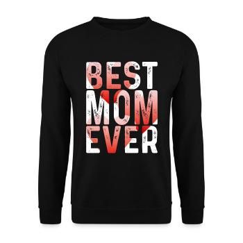 Mom Gift Mother's Day Birthday Mom - Unisex Sweatshirt - black - Front - Alina (178cm) & Michal (187cm)