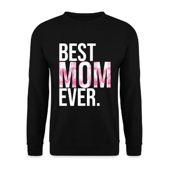 Mom Gift Mother's Day Birthday Mom - Unisex Sweatshirt - black - Front - Alina (178cm) & Michal (187cm)
