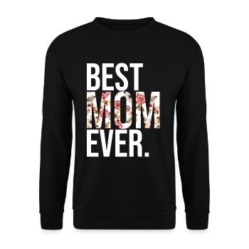 Mom Gift Mother's Day Birthday Mom - Unisex Sweatshirt - black - Front - Alina (178cm) & Michal (187cm)