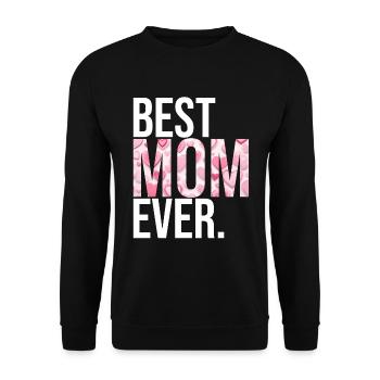 Mom Gift Mother's Day Birthday Mom - Unisex Sweatshirt - black - Front - Alina (178cm) & Michal (187cm)