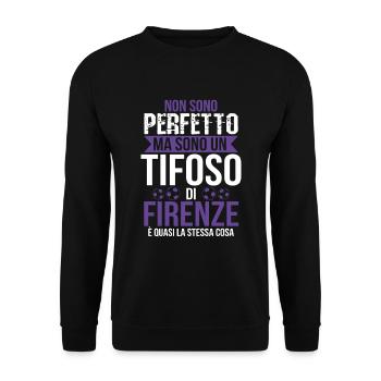Florence Gift Fan Fiorentino Football Calcio - Unisex Sweatshirt - black - Front - Alina (178cm) & Michal (187cm)