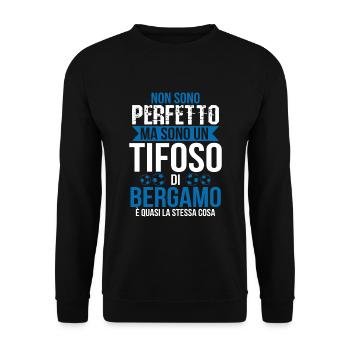Bergame Bergamaschi Football Fan Cadeau Football - Sweat-shirt Unisexe - noir - Devant - Alina (178cm) & Michal (187cm)