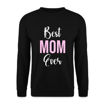 Mom Gift Mother's Day Birthday Mom - Unisex Sweatshirt - black - Front - Alina (178cm) & Michal (187cm)