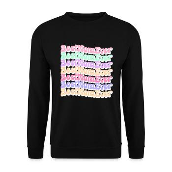 Maman cadeau fête des mères anniversaire maman - Sweat-shirt Unisexe - noir - Devant - Alina (178cm) & Michal (187cm)